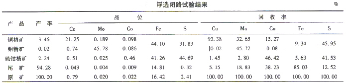 选矿设备专家分析浮选闭路试验流程